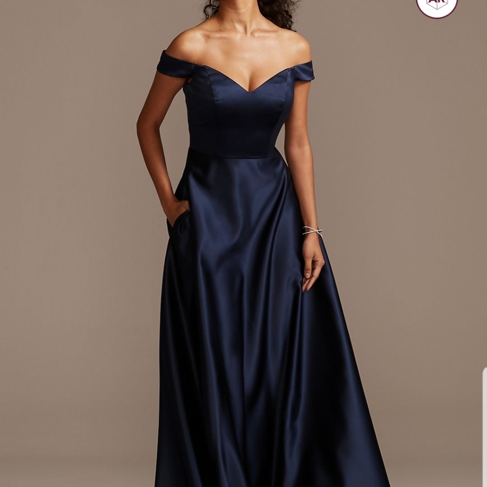 Navy Blue bridesmaid dress